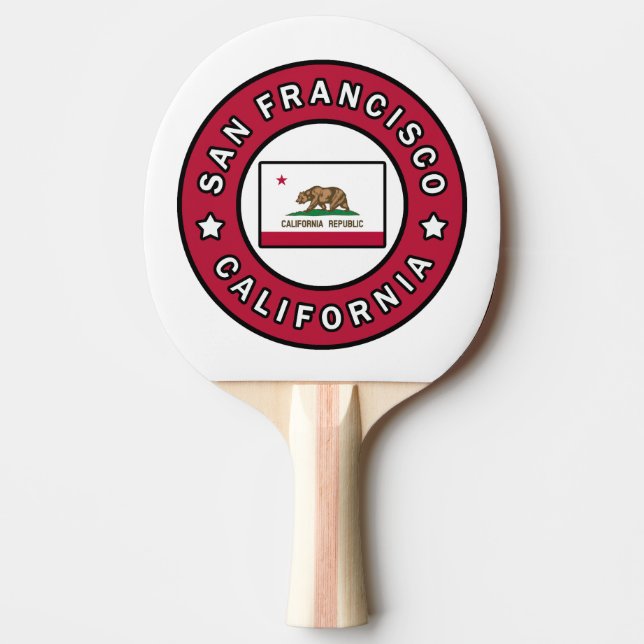 San Francisco California Ping Pong Paddle (Front)