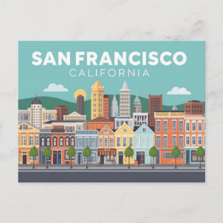 San francisco california postcard