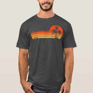 San Francisco California Retro Vintage Sunset T-Shirt