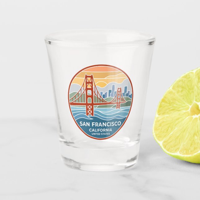 San Francisco California Shot Glass (Front)