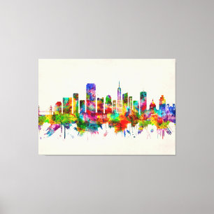 San Francisco California Skyline Canvas Print