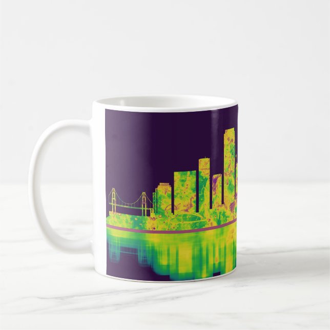 San Francisco California Skyline Coffee Mug (Left)