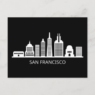 San Francisco California Skyline Postcard