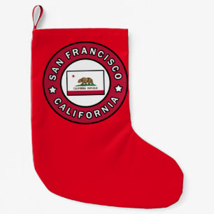 San Francisco California Small Christmas Stocking