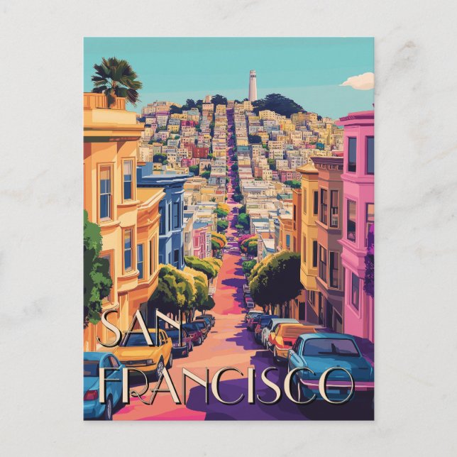 San Francisco California Travel Postcard (Front)