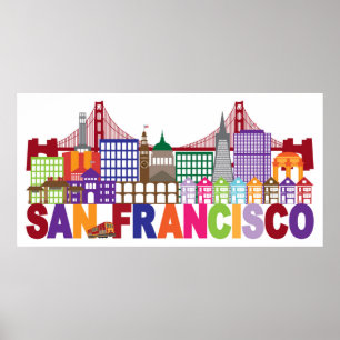 San Francisco, California   Typography Design Poster