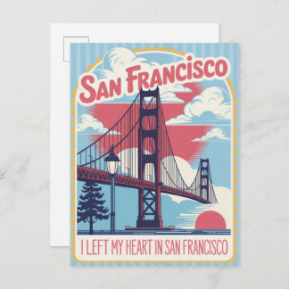 San Francisco California USA Vintage Travel Postcard
