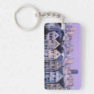 San Francisco, California. View of Victorian Key Ring
