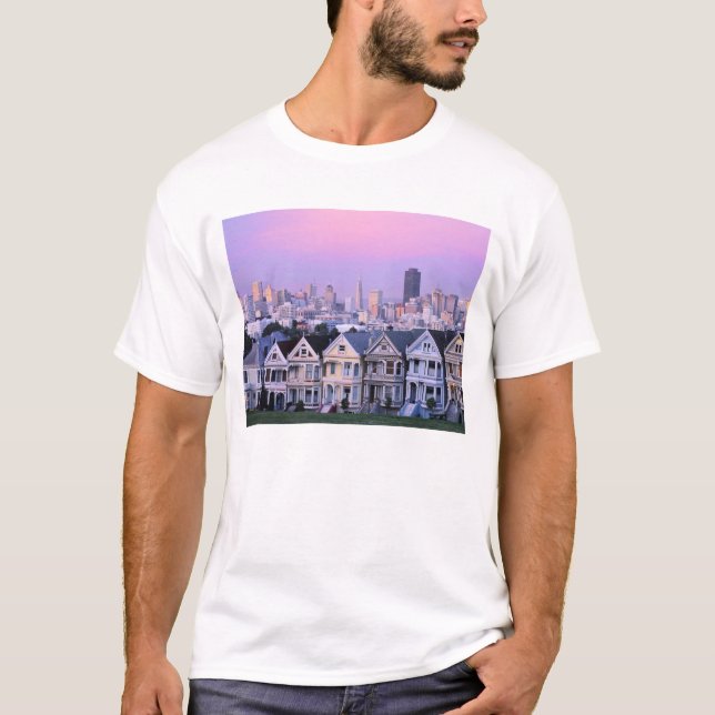 San Francisco, California. View of Victorian T-Shirt (Front)