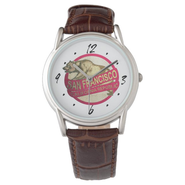 San Francisco California vintage bear wrist watch (Front)