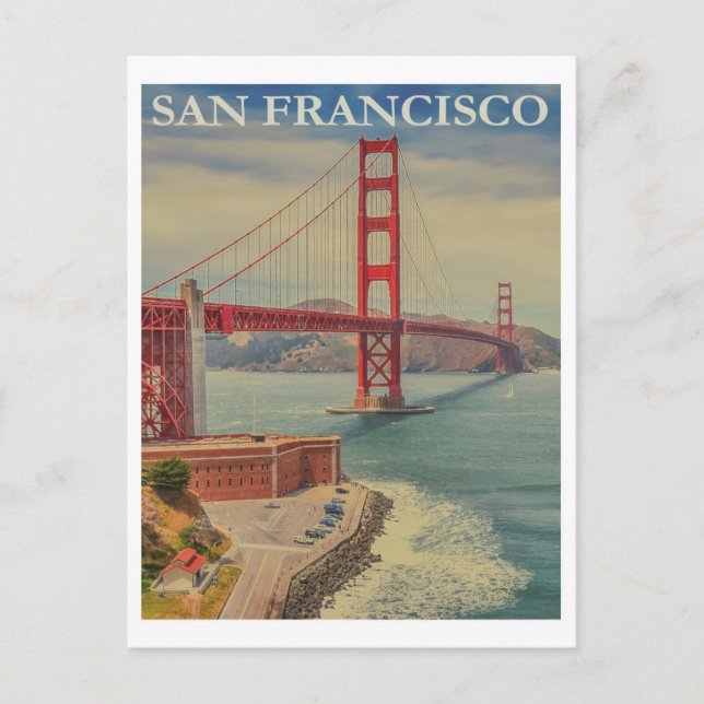 San Francisco California  vintage travel Postcard (Front)
