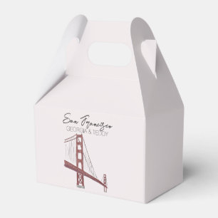 San Francisco, California Wedding welcome bag Favour Box