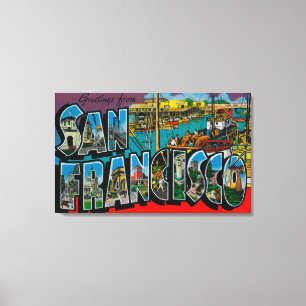 San Francisco, CaliforniaLarge Letter Scenes 2 Canvas Print