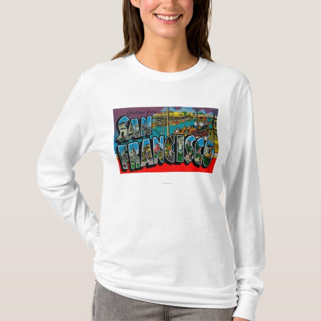 San Francisco, CaliforniaLarge Letter Scenes T-Shirt (Front)