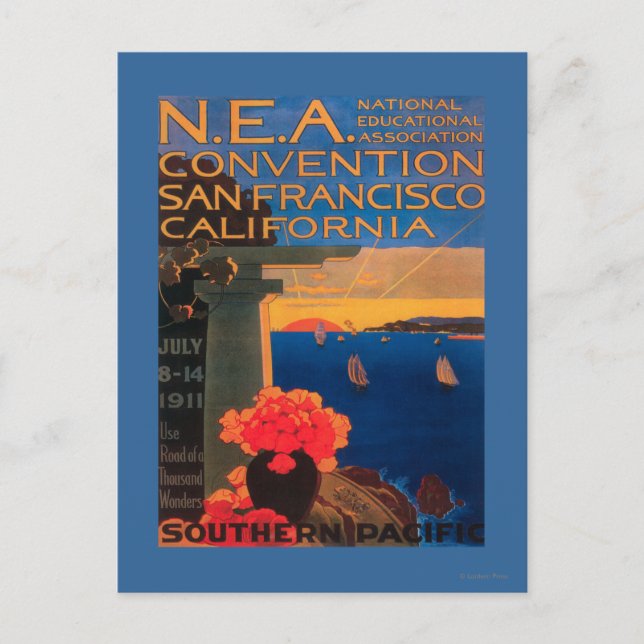 San Francisco, CaliforniaN.E.A. Convention Postcard (Front)