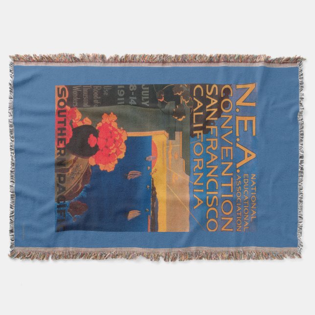 San Francisco, CaliforniaN.E.A. Convention Throw Blanket (Front)