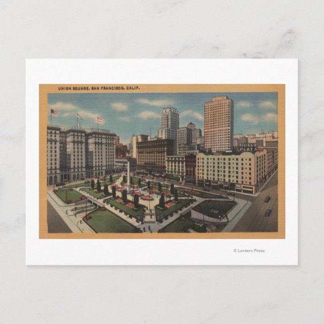 San Francisco, CAUnion Square View Postcard (Front)