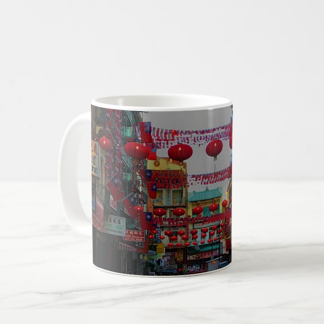 San Francisco Chinatown Lanterns #4 Mug (Front Left)