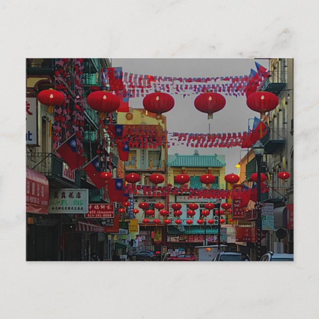 San Francisco Chinatown Lanterns #4 Postcard (Front)