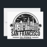 San Francisco City California USA Postcard<br><div class="desc">this artwork captures the bold elegance and architectural beauty of California Perfect for travel lovers, cityscape collectors, and West Coast enthusiasts, this design looks fantastic on t-shirts, posters, mugs, and more. Whether you're a proud San Franciscan, or someone who left their heart in San Francisco, this piece brings the spirit...</div>