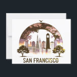 San Francisco City California USA Postcard<br><div class="desc">this artwork captures the bold elegance and architectural beauty of California Perfect for travel lovers, cityscape collectors, and West Coast enthusiasts, this design looks fantastic on t-shirts, posters, mugs, and more. Whether you're a proud San Franciscan, or someone who left their heart in San Francisco, this piece brings the spirit...</div>