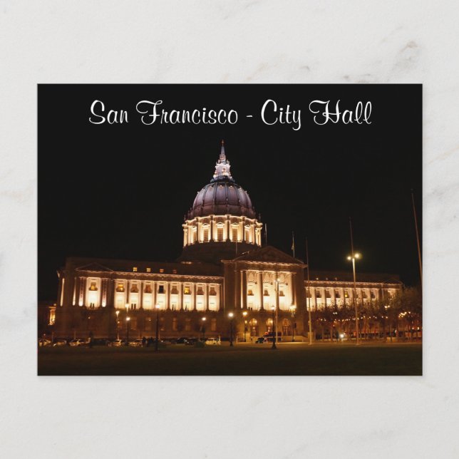 San Francisco City Hall #3 Postcard (Front)