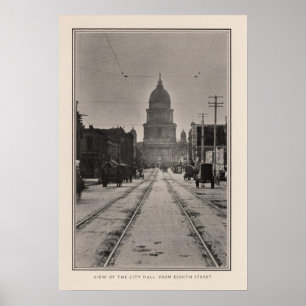 San Francisco City Hall from 8th St Poster