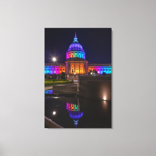 San Francisco City Hall with Rainbow Light  Canvas Print