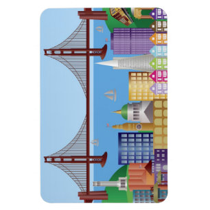 San Francisco City Landmarks Magnet
