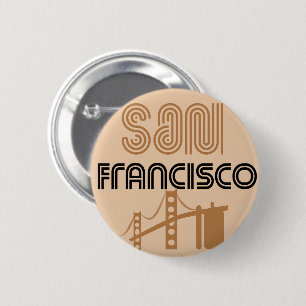 San Francisco City Sign 6 Cm Round Badge