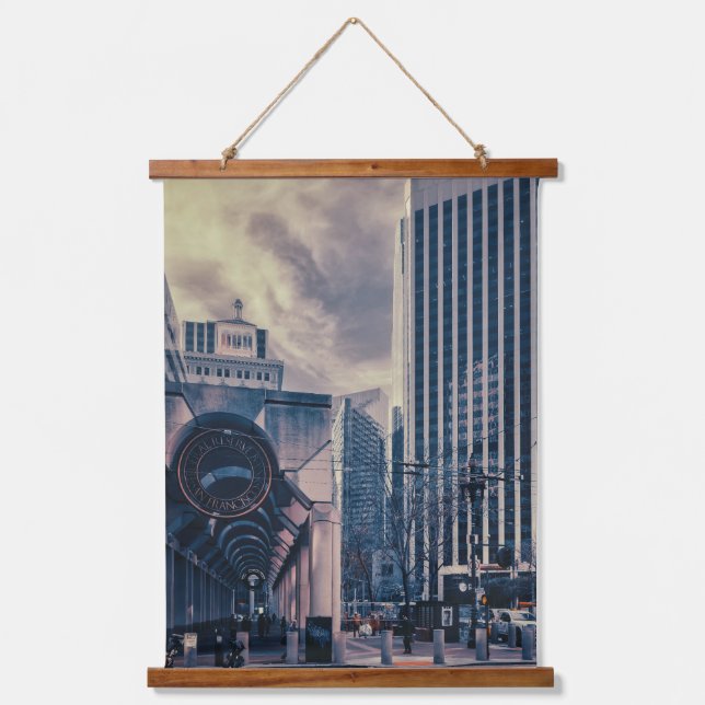 San Francisco Cityscape Hanging Tapestry (Front)
