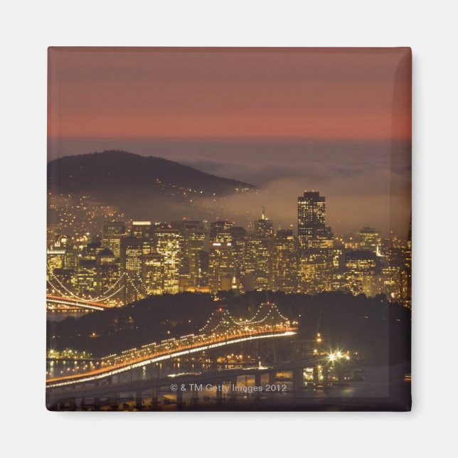San Francisco Cityscape Magnet (Front)