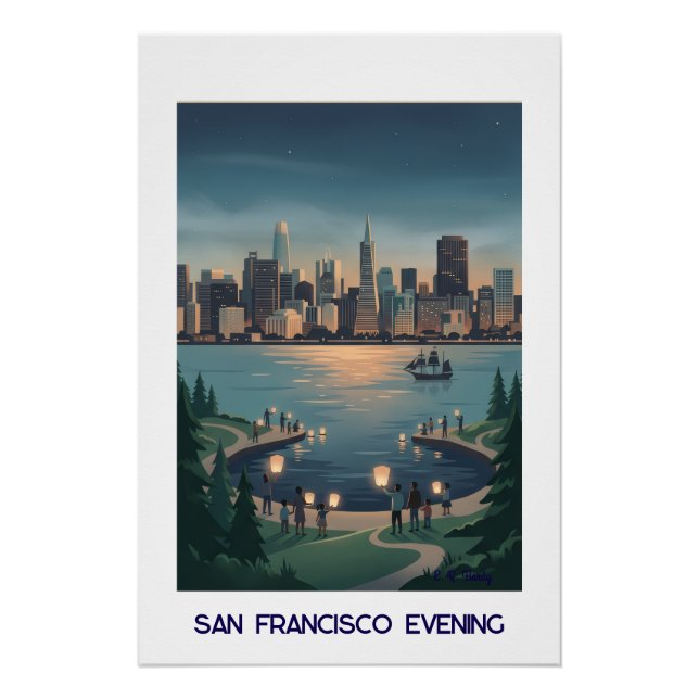 San Francisco Evening Poster (Front)
