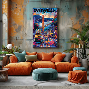 San Francisco: Everything Begins Here. Contemporar Poster