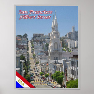 San Francisco - Filbert Street - United States - Poster