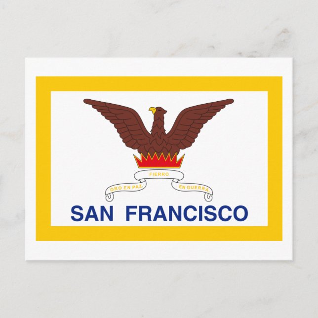 San Francisco Flag Postcard (Front)