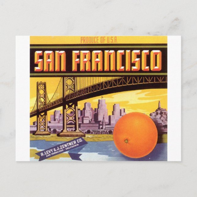 san francisco fruit postcard (Front)