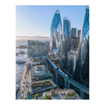 San Francisco Futuristic City Ocean Vista