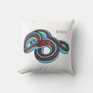 San Francisco garter snake cartoon illustration Cushion