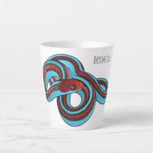San Francisco garter snake cartoon illustration Latte Mug
