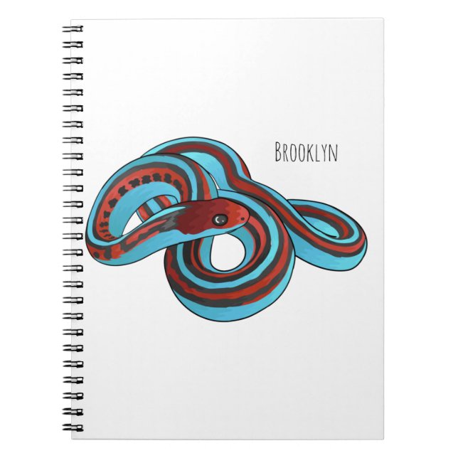 San Francisco garter snake cartoon illustration Notebook (Front)