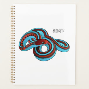 San Francisco garter snake cartoon illustration Planner