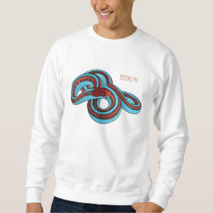 San Francisco garter snake cartoon illustration Sweatshirt