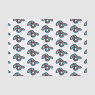 San Francisco garter snake cartoon illustration Tissue Paper