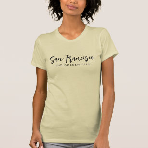 San Francisco Golden City creme slim fit woman's T-Shirt