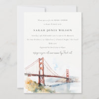 San Francisco Golden Gate Bridge Bridal Shower