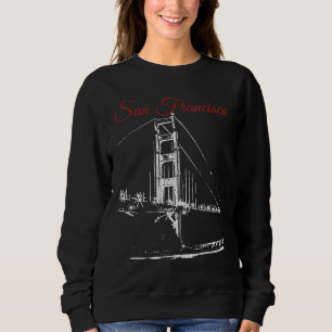 San Francisco Golden Gate Bridge California Souven Sweatshirt