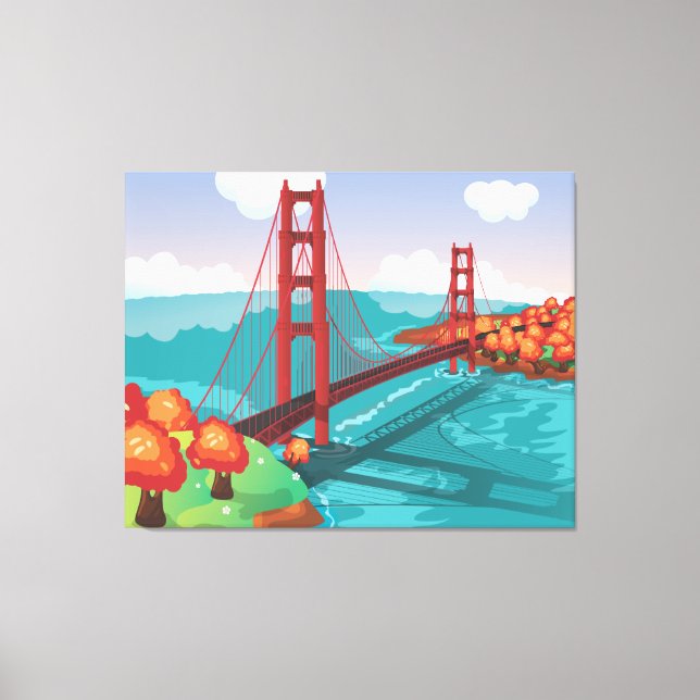 San Francisco Golden Gate Bridge Canvas Print (Front)