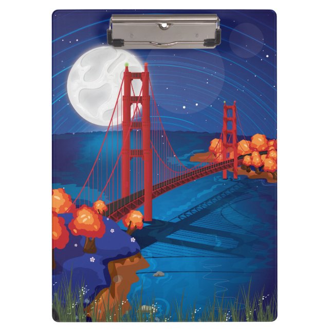 San Francisco Golden Gate Bridge Clipboard (Front)