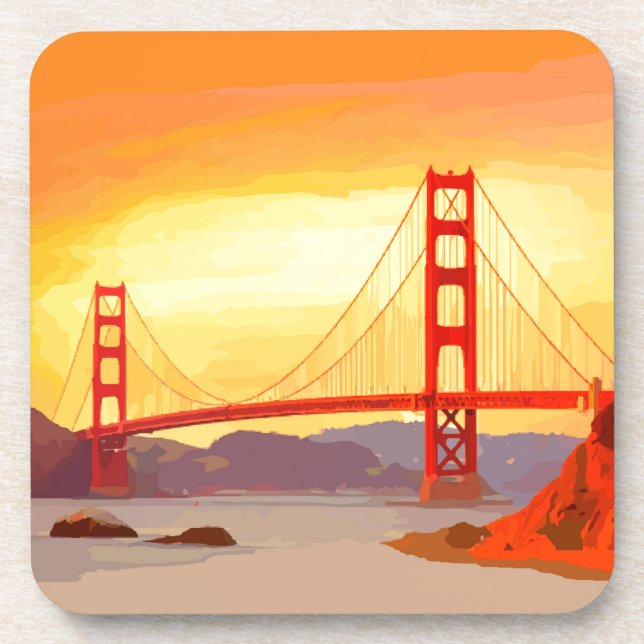 San Francisco Golden Gate Bridge Coaster (Front)